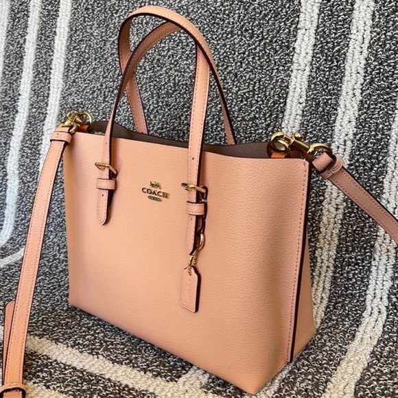 Coach c4084 Mollie Tote 25 Faded Blush - Picture 7 of 16
